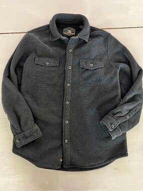 Freedom Foundry Grizzly Fleece Shacket | Men’s M | Charcoal Gray | Fleece Lined
